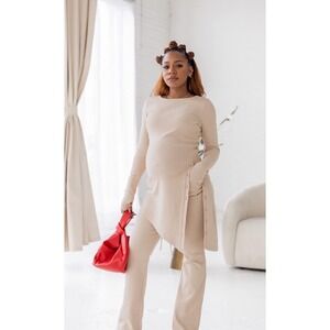 The Drop Women's Irish Cream Asymmetrical Knit Tunic by @victoriouslogan XL